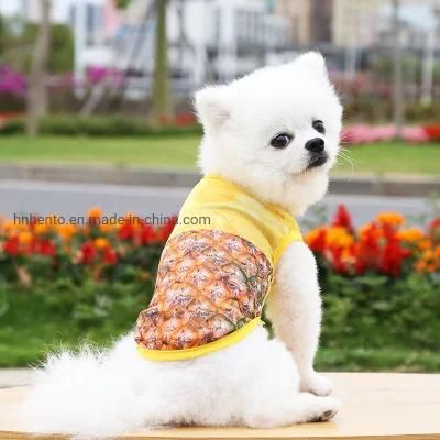Dog Clothes Cat Pet Clothes Supplies Spring Summer Cat Pet Clothes Supplies Spring Summer Fruit Mesh Vest Light and Breathable
