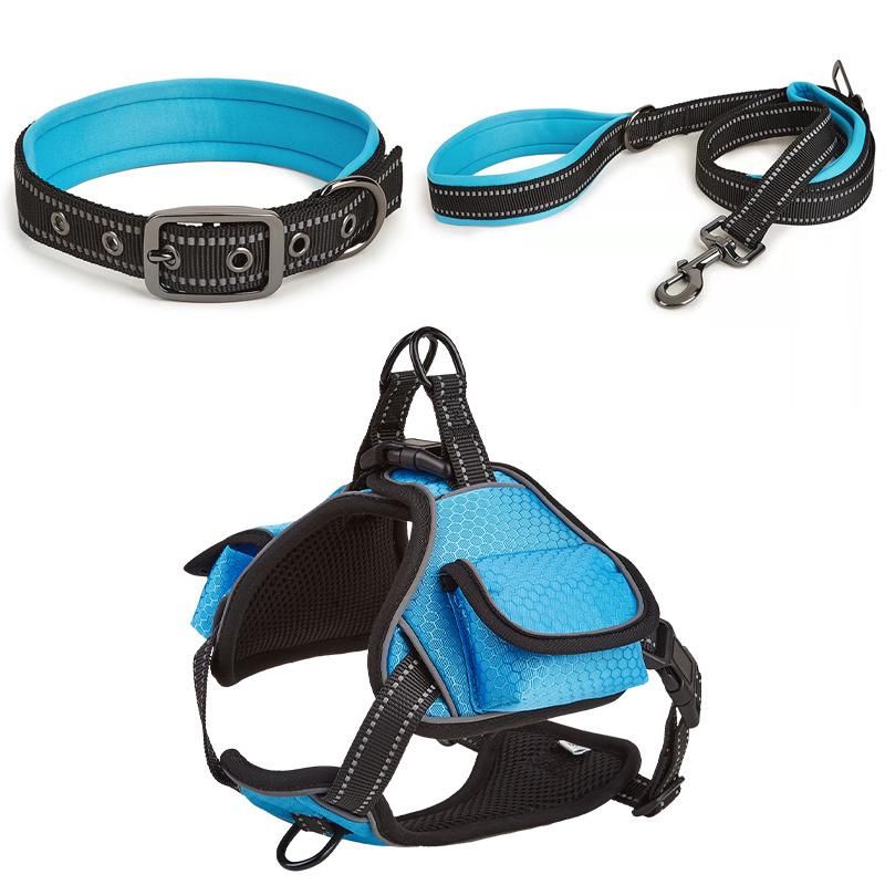 Amazon Hot Selling Multifunctional Waterproof Pet Dog Vest Style Harness Set with Treat Pack