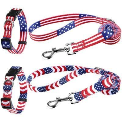 Wholesale Faction Sublimation Pringint Dog Leash Sets Dog Collars