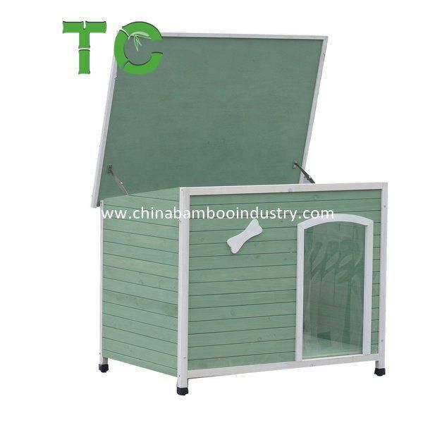 Cheap Price Wooden Dog Cage Dog House Dog Kennel Slant-Roofed Wood Dog Pet House Shelter Kennel with Open Entrance