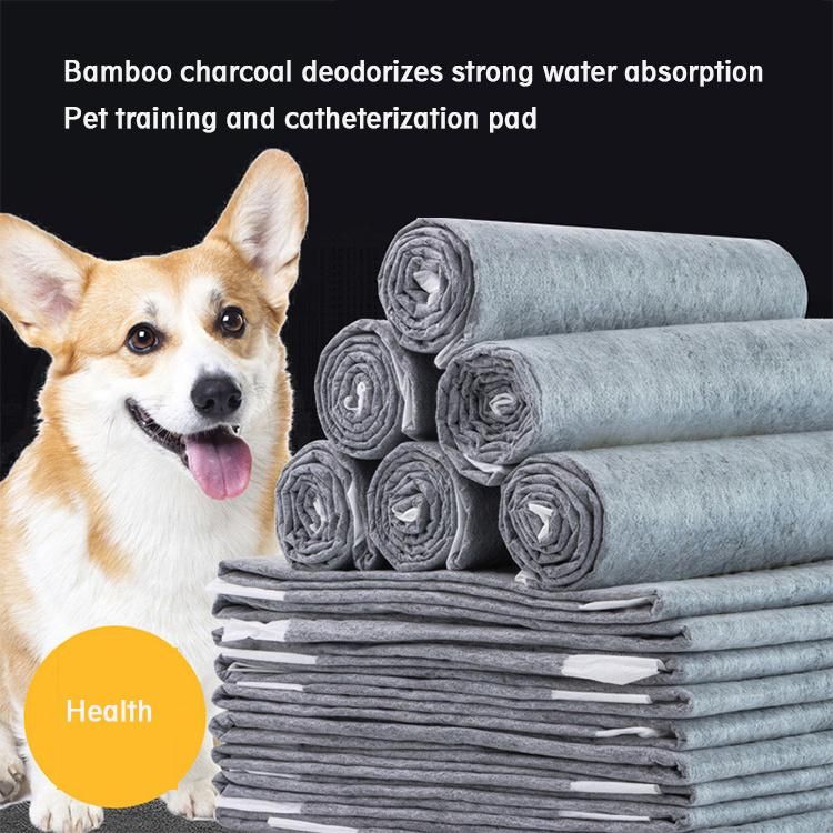 Pet Urine Pad 100 Pieces Thickened Bamboo Charcoal Diapers