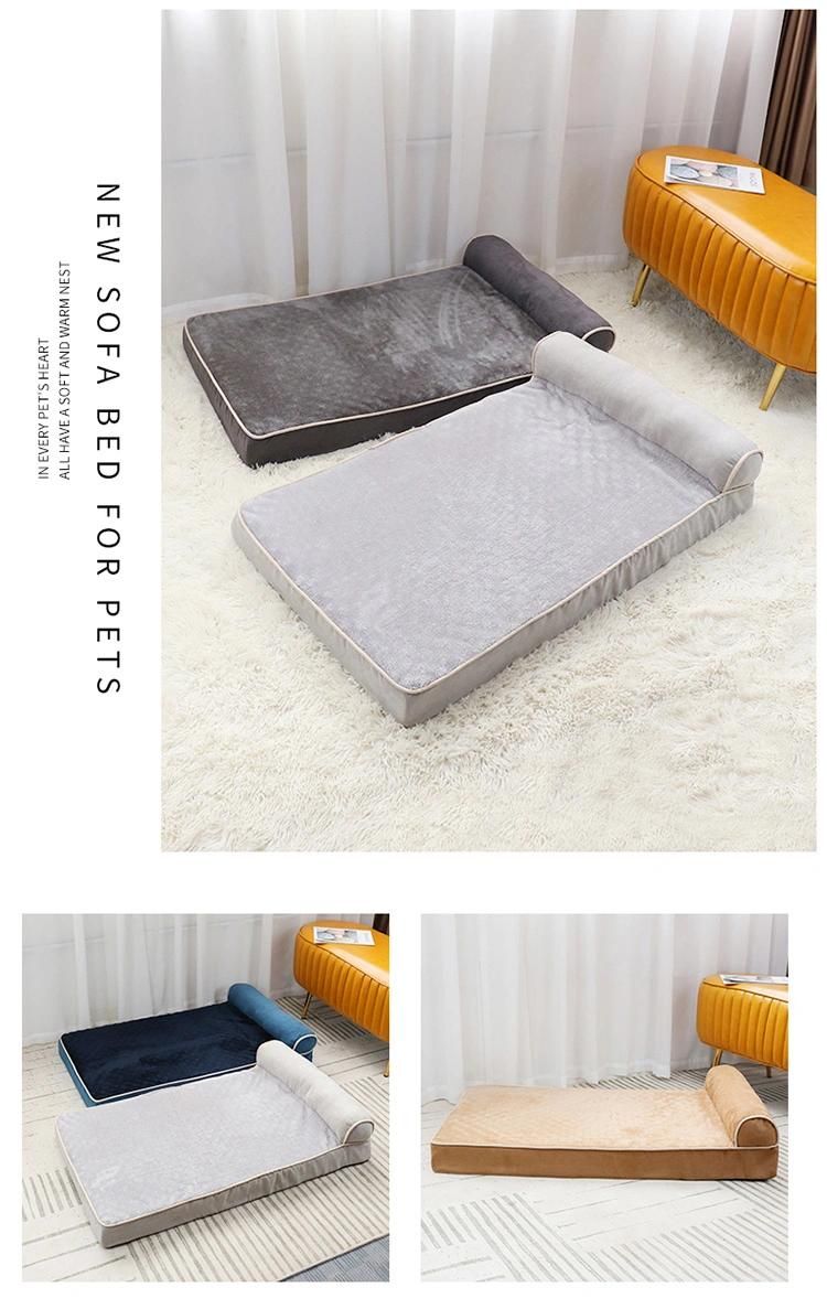 Wholesales High-Quality Plush Pet Bed with Pillow