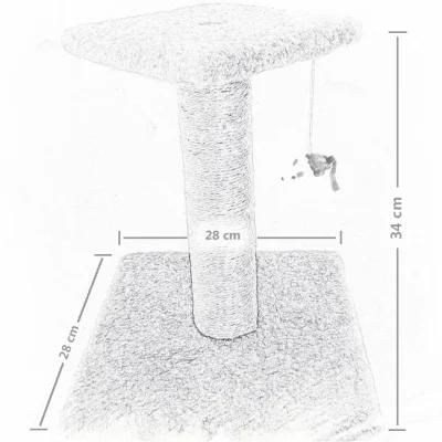 New Design Wholesale Sisal Durable Hard Cat Tree Cat Climbing Frame Tower Pet Toy Cat Tree Tower