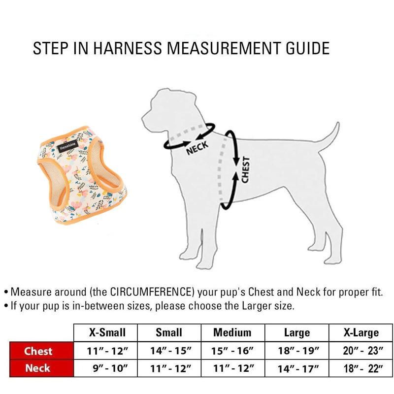 High Quality Adjustable Nylon Training Custom Cotton Printed Soft Reflective Pet Dog Harness with Padded