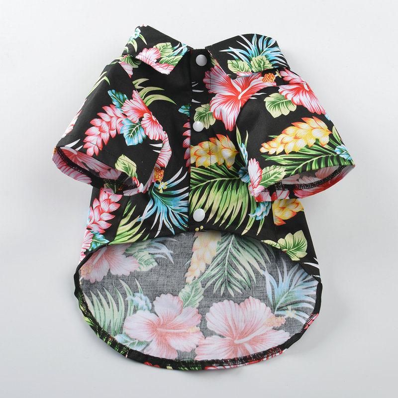 Spring Summer New Pet Shirt Hawaii Beach Cool Breathable Pet Cat Dog Clothes T-Shirt