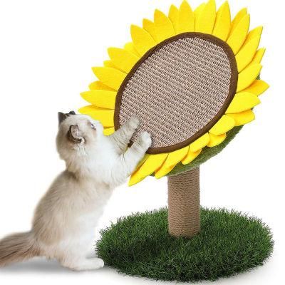 Wholesale Cheap Sunflower Cat Scratch Board