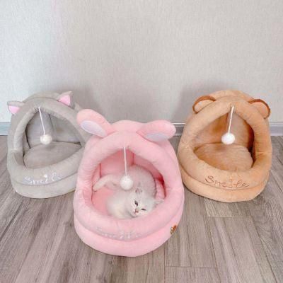 Customize OEM ODM Washable Cute Sleeping Pet Cat Dog Bed