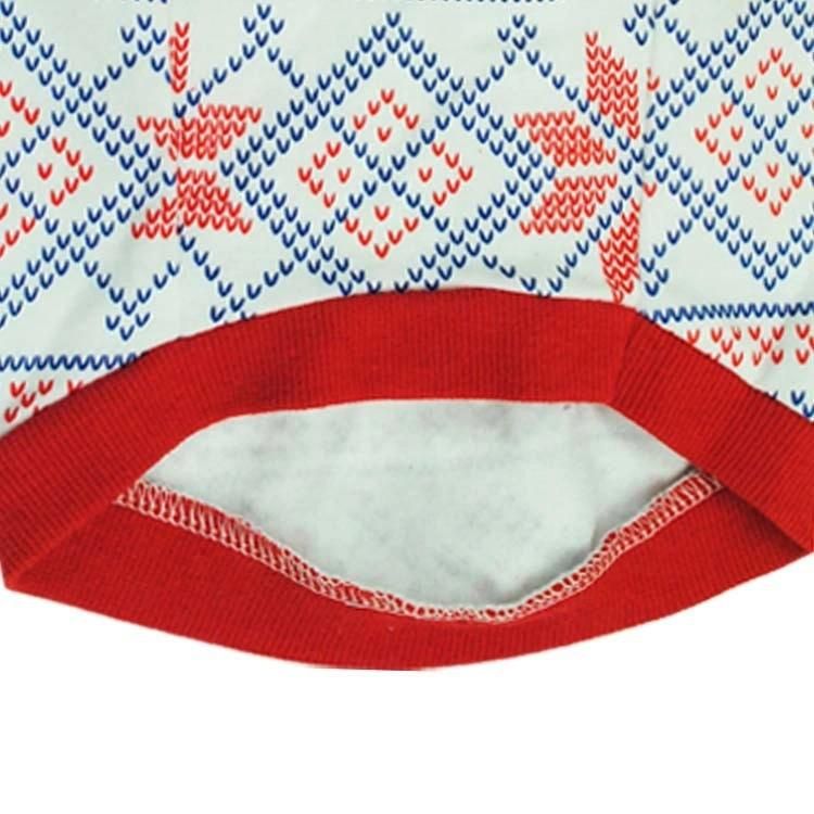 Spring Winter Autumn Clothes Cotton Printed Pet Sweater Snowflakes Dog Clothes for Small Medium Dogs Cats Accessories