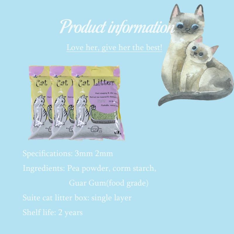 Hard Clump Corn Cat Litter with Flushable