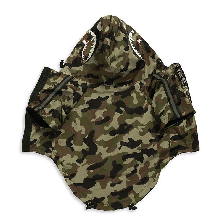 Large Dogs Waterproof USA Flag Dog Clothes Raincoat