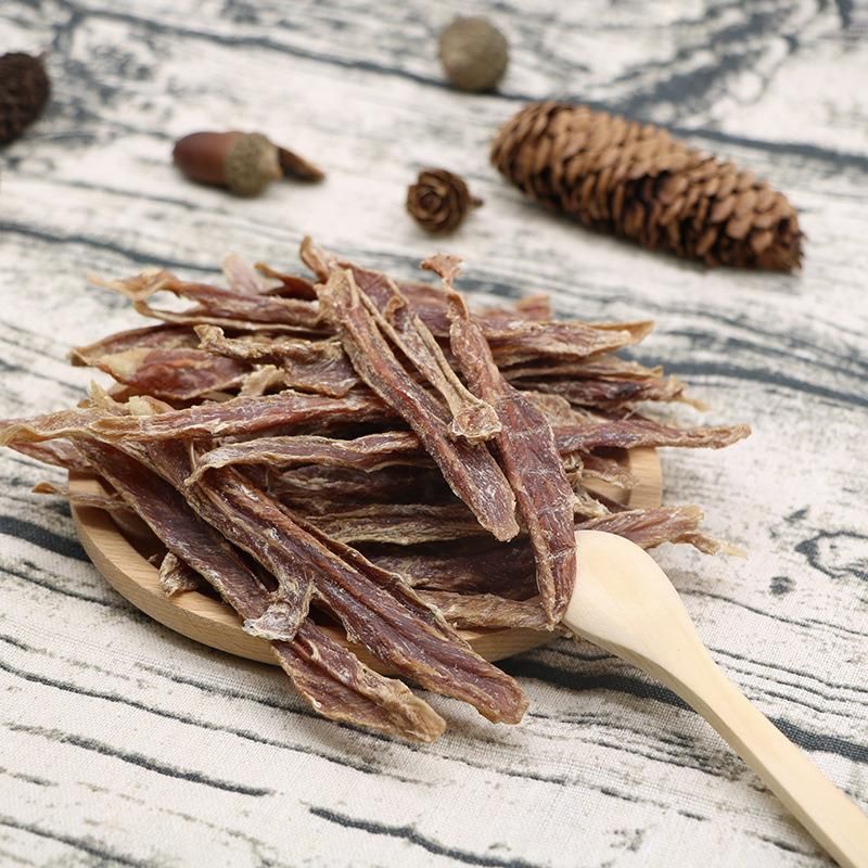 Pet Dog Snacks Handmade Dried Duck Meat Dog Training Reward for Medium-Sized Dogs