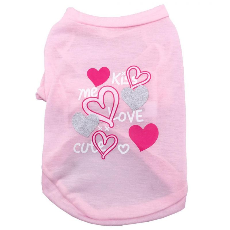 Polyester Printed Dog T Shirt Pet Clothes