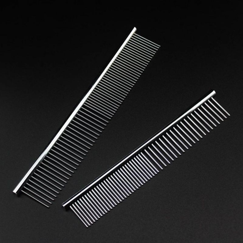 Self-Cleaning Hairbrush Flea Comb Hair Removal Pets Metal Comb