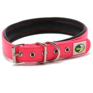 Wholesale Dog Accessories Padded Dog Collar, Adjustable PVC Coated Nylon Custom Dog Collar