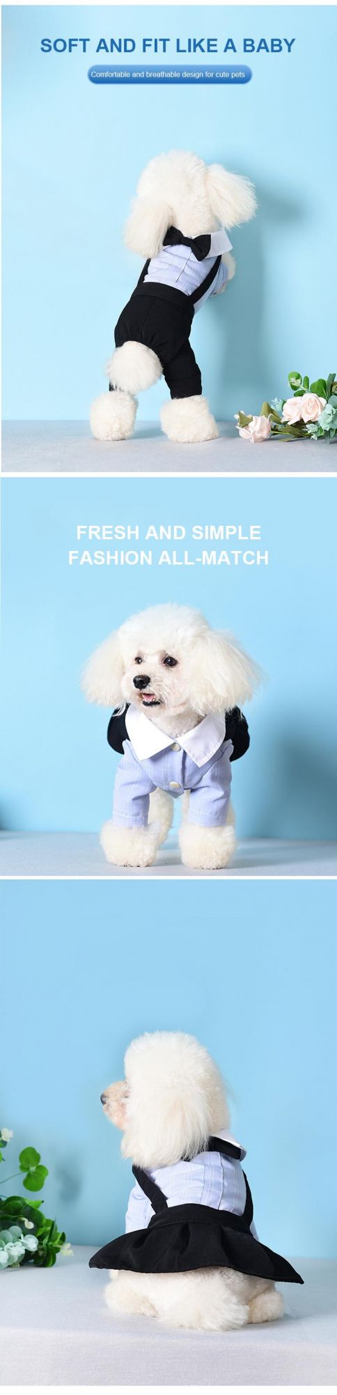 Pet Summer Clothes Four Legged Spring and Summer Thin Breathable Clothes Dog Lovers Suit