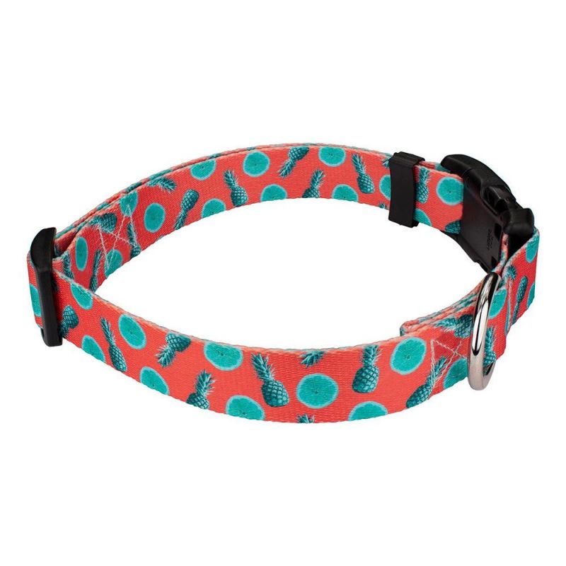 Customized Popular Pineapple Pattern Tactikle Personalized Pet Collar