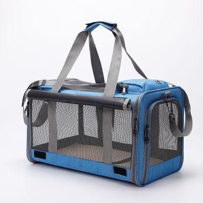 Full Window Breathable Pet Cage Handbag Cat Dog Travel Bag Shoulder Bag Convenient Pet Carrier