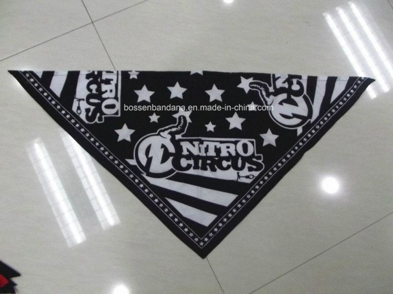 OEM Custom Design Print Cotton Polyester Pet Triangle Bandana Manufacturer