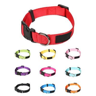 Basic Training Nylon Adjustable Dog Collars Personalized Pet Collars