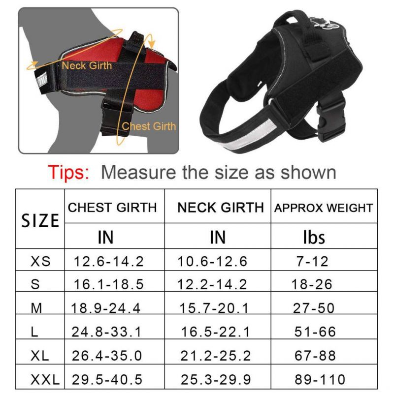 No-Pull Reflective Breathable Adjustable Pet Harness