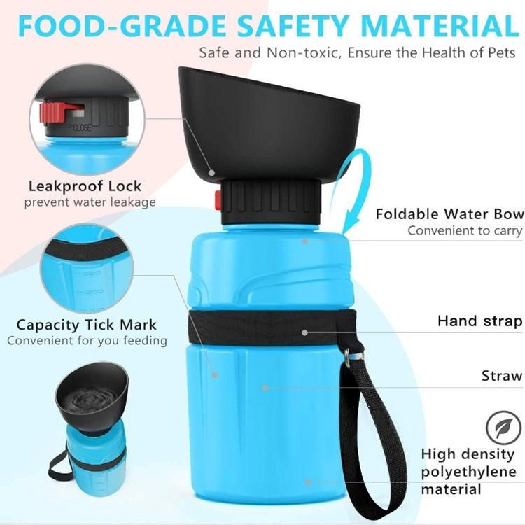 Anti-Choke Customized Logo Stocked Puppy Water Bottle Pet Bowl