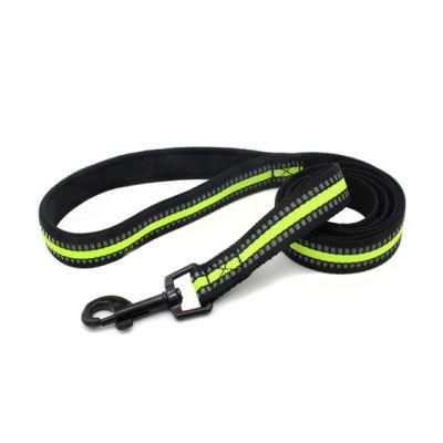 Nylon Reflective Webbing Pet Leash Soft Neoprene Lining