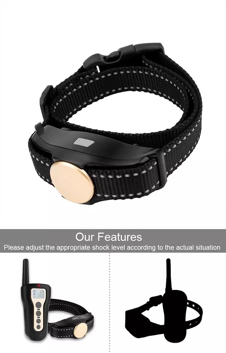 Electric Operated Dog Shock Collar Dog Shock Rechargeable Remote Dog Training Collar
