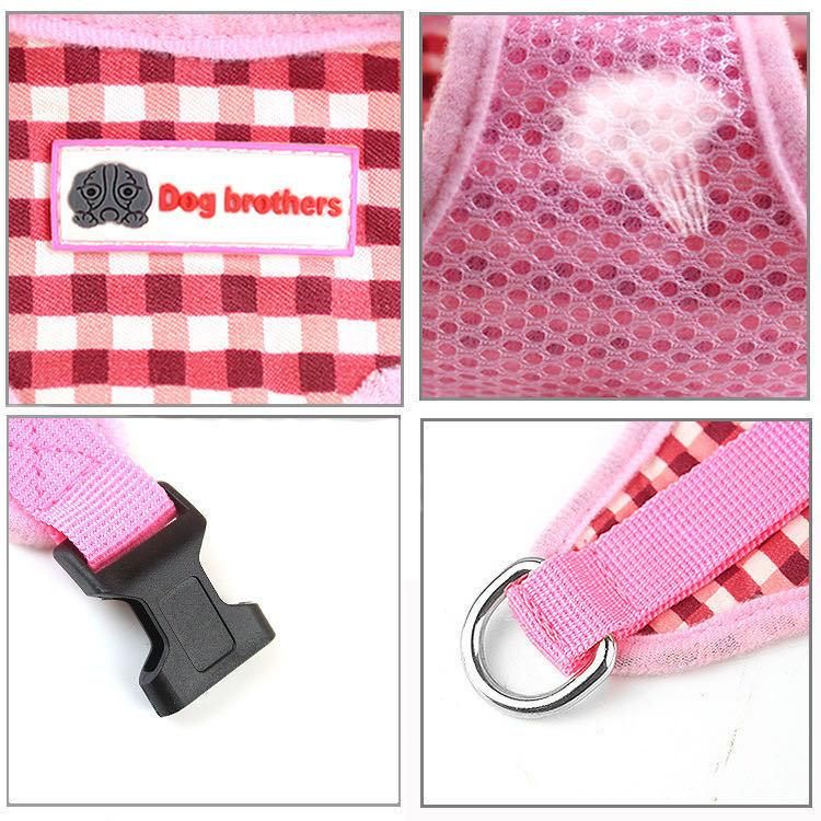 Vest-Style Dog Chest Strap Summer Breathable Lattice Pet Chest Strap Dog Rope Pet Supplies