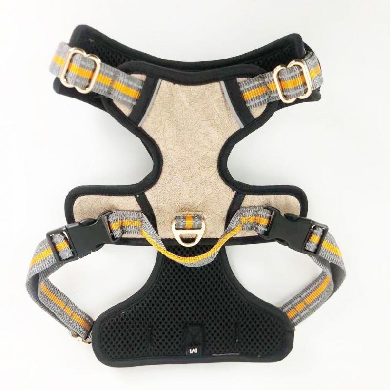 2022 New Design Leathaire Reflective Dog Safety Harness