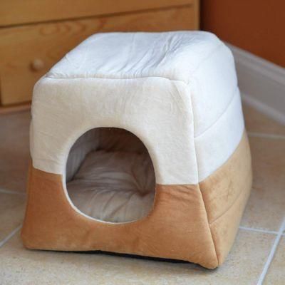 Cave Shape Pet Cat Beds for Cats and Small Dogs-Waterproof and Skid-Free Base