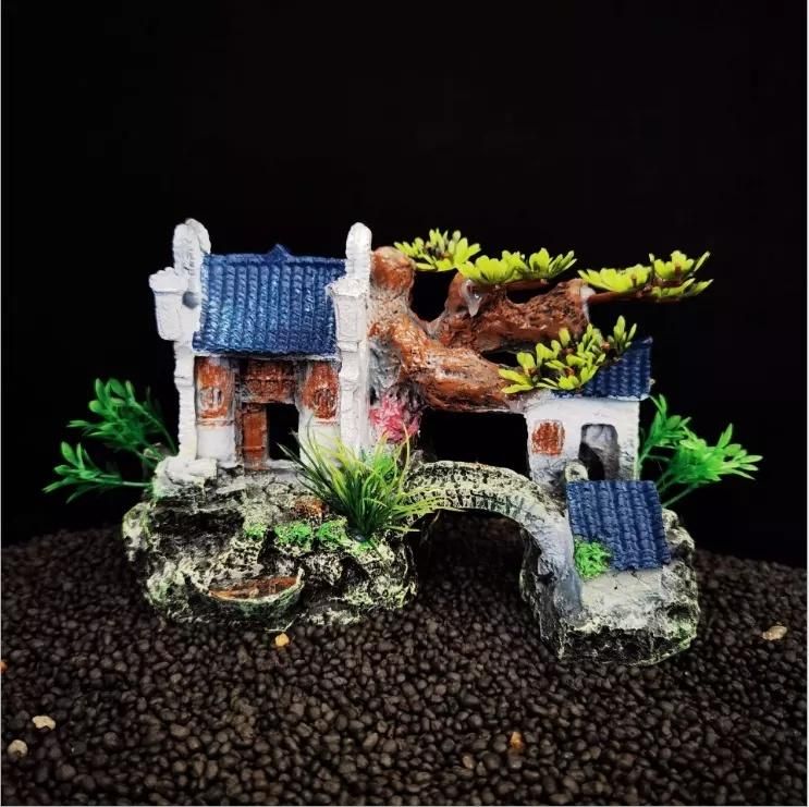 Realistic Craft Faux Classic Resin Castle Aquarium Ornament
