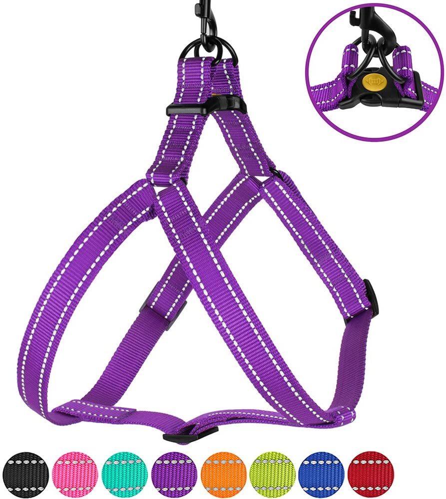 Reflective Dog Harness Step in Small Medium Large for Outdoor Walking