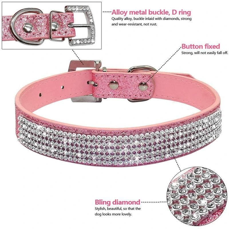 Shining Crystal Diamond Pet Collar Dog Collar