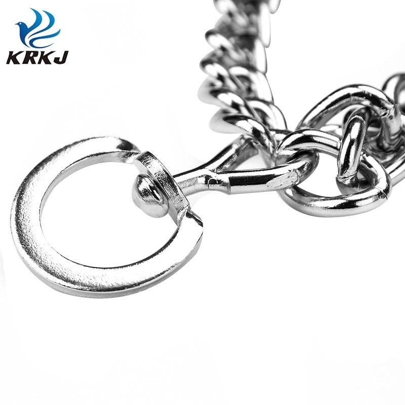 Multilayer Plating Anti-Corrosion Big Dog Training Iron Metal Choke Chain Collar with Spikes