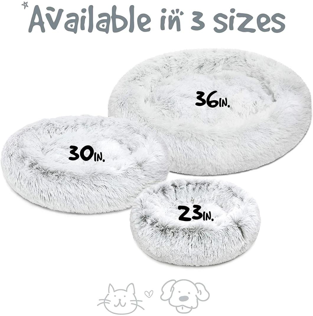 Self Warming Indoor Round Pillow Cuddler Dog Bed