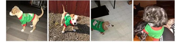 Dog Christmas Shirt Pet Xmas Clothes for Small Dogs