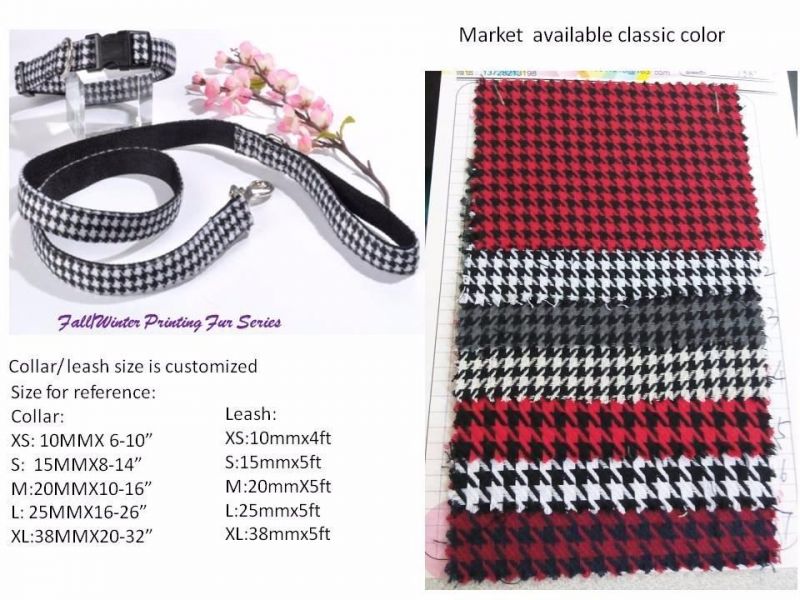 Custom Dog Collar Cotton Dog Leash Pet Collar