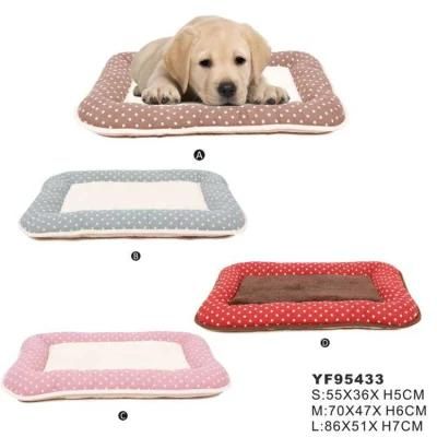 Factory Direct Sales Canvas Plush Puppy Pet Bed for Dog