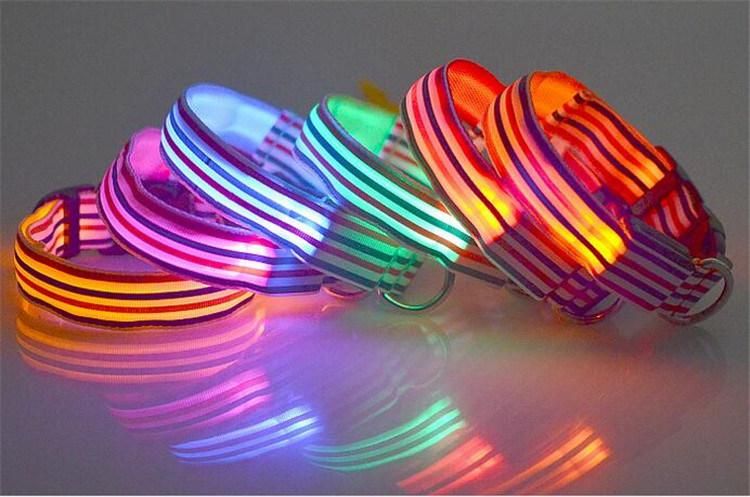 LED Pet Collar with Lights for Pet Safety Pet Product Pet Supply Dog Collar