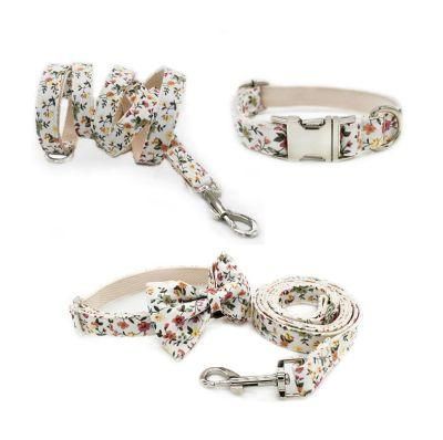 Flower Leaf Sublimation Dog Collar Leash