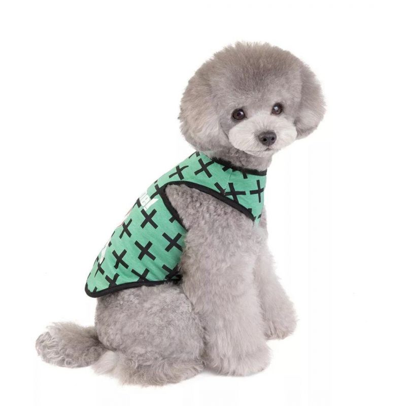 Spring and Summer Colorful Stripe Pet Vest Accessories New Pet Clothes