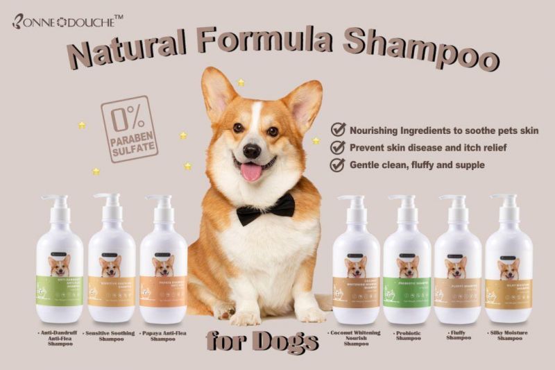 OEM Wholesale Natural Fluffy Look Improve Dryness Dogs Shampoo Pets Products 100ml