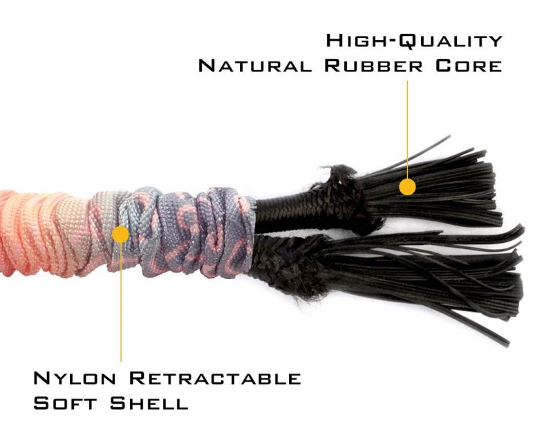 Nylon Traction Rope Durable Natural Rubber Retractable Dog Leash Pet Supplies Mokofuwa