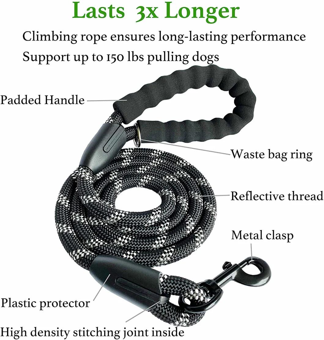 Comfortable Handle and Highly Reflective Threads Dog Leashes, Dog Lead