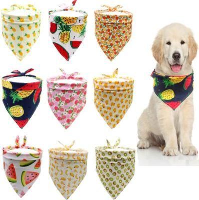 Multiple Pattern Summer Fruit Dog Bandana with Fast Delivery
