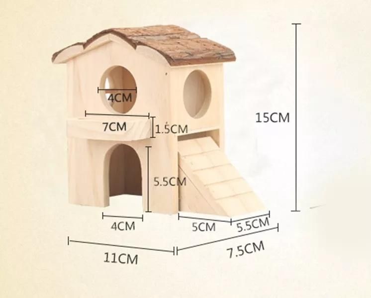 Wooden Hamster Hut Customized Hamster Pet House Small Cage