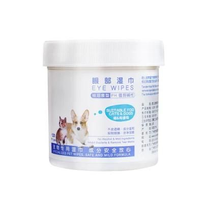 Disposable Eco-Friendly Biodegradable Bamboo Pet Dog Wet Grooming Wipes, Eyes, Ears