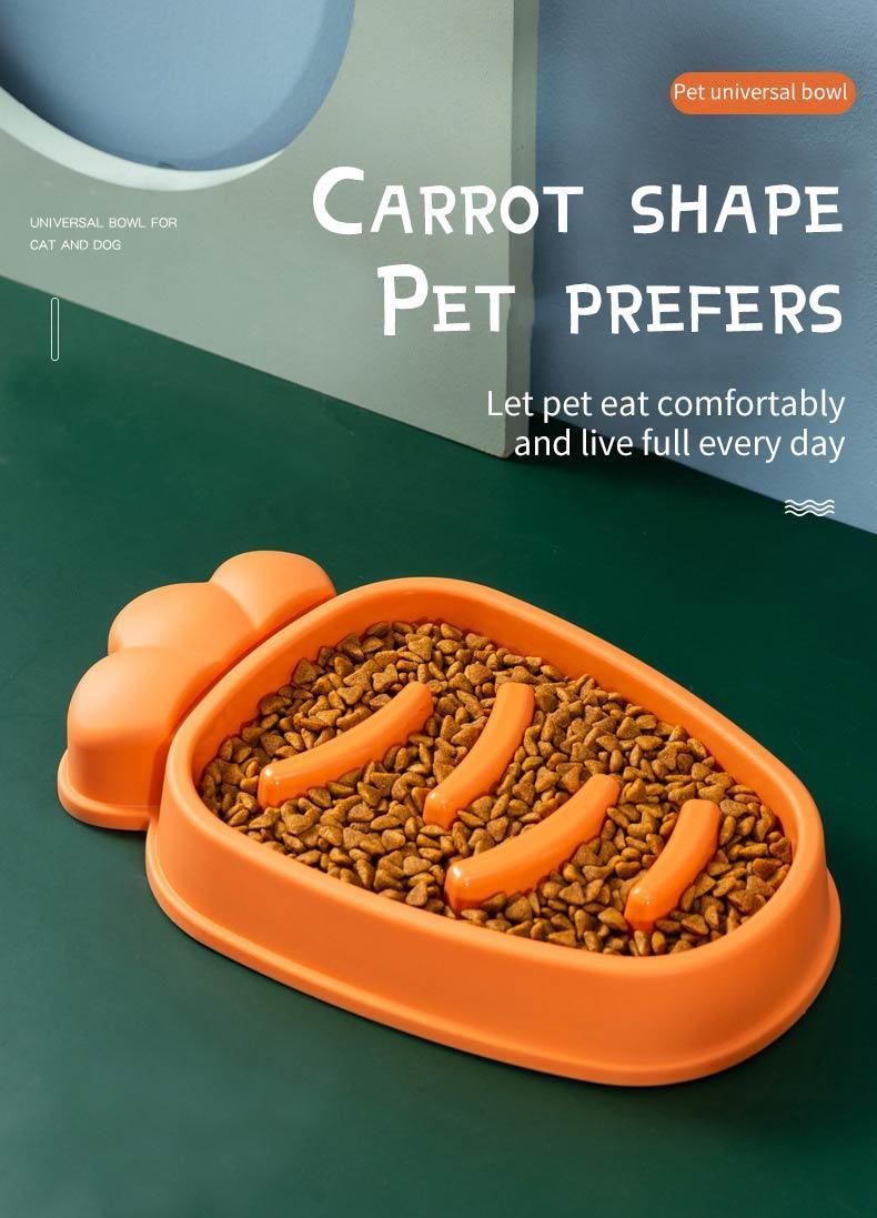 Wholesale Funny Slow Feeder Puzzle Carrot Pet Dog Cat Bowl