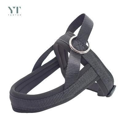 OEM Black Adjustable Harness Collar Outdoor Soft Neoprene Padded Walk Small Soft Vest Designer Dog Harness