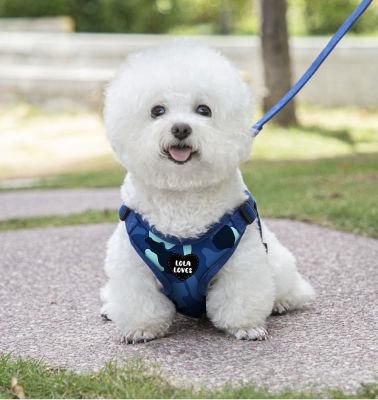 2021 Best Seller Custom Print Brand Logo Comfort Dog Harness, Duo Reversible Pet Harness
